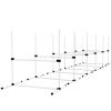 PawHut 6 Piece Dog Agility Set with Adjustable Height Jump Bars, Carry Bag, Displacing Top Bar, White