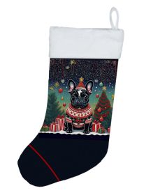 Black French Bulldog Christmas Christmas Stocking Fireplace Hanging Stockings Christmas Season Party Decor Family Holiday Decorations