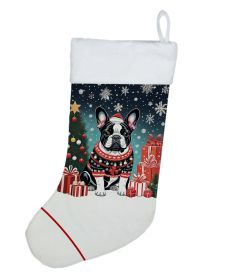 French Bulldog Christmas Christmas Stocking Fireplace Hanging Stockings Christmas Season Party Decor Family Holiday Decorations