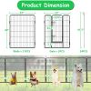 Dog Playpen Foldable 24 Panels Dog Pen 40" Height Pet Enclosure Dog Fence Outdoor with Lockable Door for Large/Medium/Small Dogs,Puppy Playpen,RV