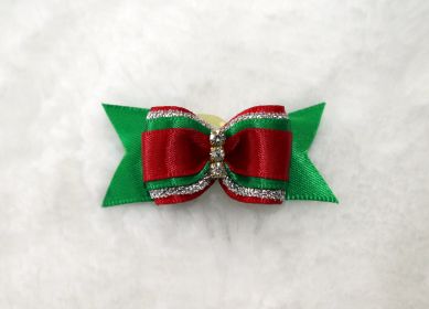 Christmas Bow (Color: Red & Green)