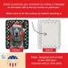 Weimaraner Christmas Porcelain Ornament Christmas Tree Hanging Decorations for Home Christmas Holiday, Rectangle, Gift, Multicolor