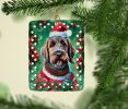 Wirehaired Pointing Griffon Christmas Porcelain Ornament Christmas Tree Hanging Decorations for Home Christmas Holiday, Rectangle, Gift, Multicolor