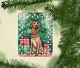 Rhodesian Ridgeback Christmas Porcelain Ornament Christmas Tree Hanging Decorations for Home Christmas Holiday, Rectangle, Gift, Multicolor