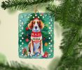 Welsh Springer Spaniel Christmas Porcelain Ornament Christmas Tree Hanging Decorations for Home Christmas Holiday, Rectangle, Gift, Multicolor