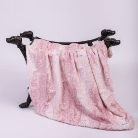Cashmere Dpg Blankets (Color: Pink Fawn, size: SM)