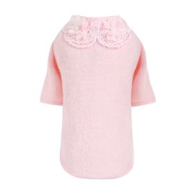 Sweet Magnolia Dog Sweater (Color: Pink, size: LG)