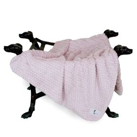 Paris Dog Blankets (Color: Rosewater, size: Throw)
