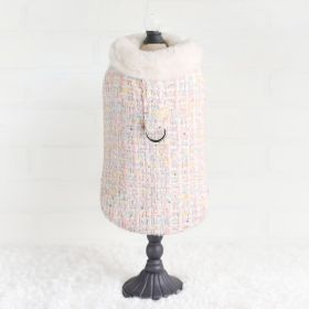 Chantel Tweed Dog Coat (Color: Candy, size: MD)